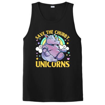 Save The Chubby Unicorn Cute Gift PosiCharge Competitor Tank