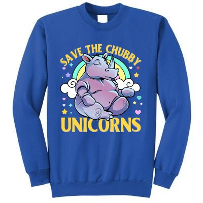 Save The Chubby Unicorn Cute Gift Sweatshirt