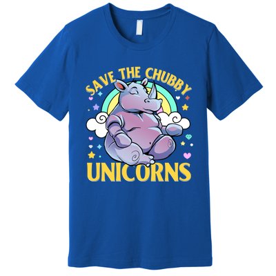 Save The Chubby Unicorn Cute Gift Premium T-Shirt