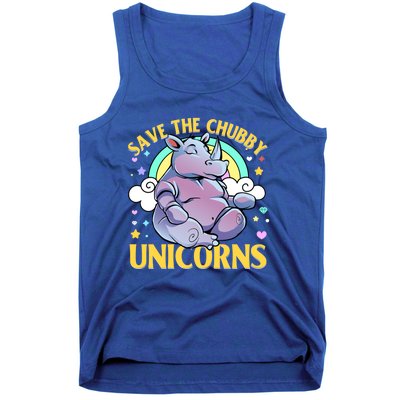 Save The Chubby Unicorn Cute Gift Tank Top