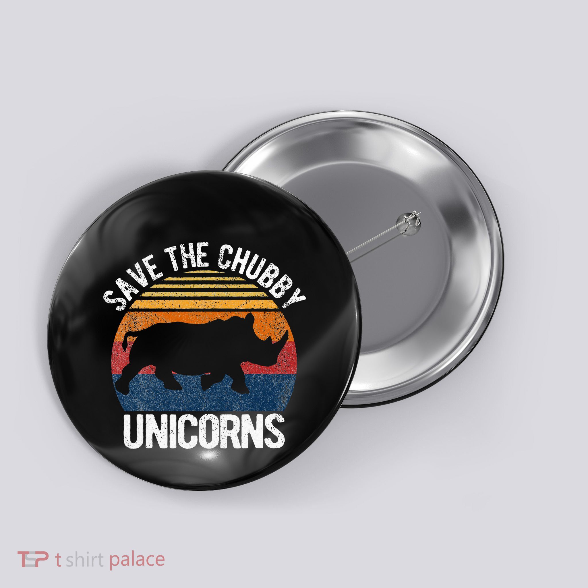 Save The Chubby Unicorns Button