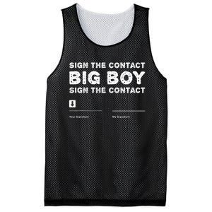 Sign The Contract Big Funny Boxer Box Boxing Event 2024 Mesh Reversible Basketball Jersey Tank