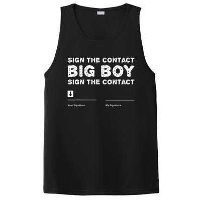 Sign The Contract Big Funny Boxer Box Boxing Event 2024 PosiCharge Competitor Tank