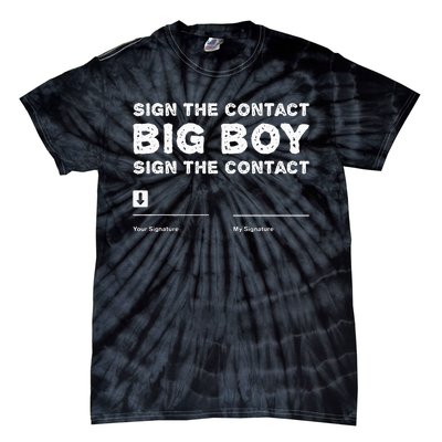 Sign The Contract Big Funny Boxer Box Boxing Event 2024 Tie-Dye T-Shirt