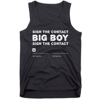 Sign The Contract Big Funny Boxer Box Boxing Event 2024 Tank Top