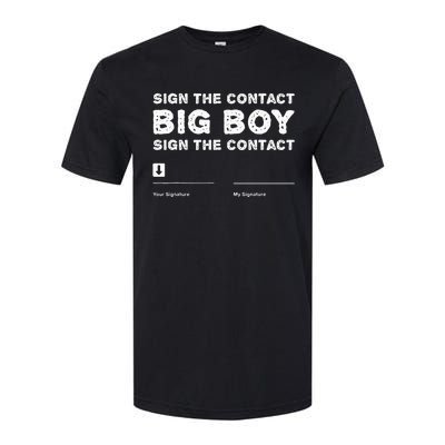 Sign The Contract Big Funny Boxer Box Boxing Event 2024 Softstyle CVC T-Shirt