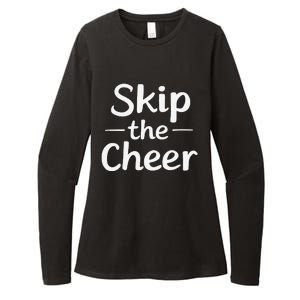 Skip The Cheer Funny Anti Christmas Grumpy Christmas Womens CVC Long Sleeve Shirt