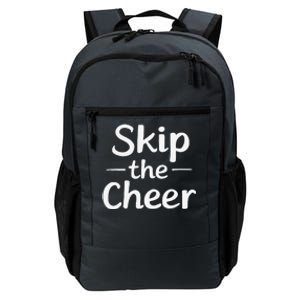 Skip The Cheer Funny Anti Christmas Grumpy Christmas Daily Commute Backpack