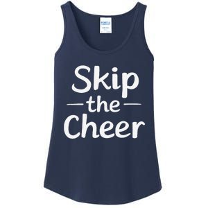 Skip The Cheer Funny Anti Christmas Grumpy Christmas Ladies Essential Tank