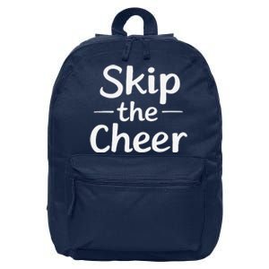 Skip The Cheer Funny Anti Christmas Grumpy Christmas 16 in Basic Backpack