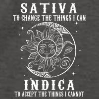 Sativa To Change The Things I Can Indica, Cannabis Weed Vector Backpack