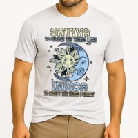 Sativa To Change The Things I Can Indica Cannabis Weed Sun Moon 420 Day Cooling Performance Crew T-Shirt