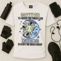 Sativa To Change The Things I Can Indica Cannabis Weed Sun Moon 420 Day Cooling Performance Crew T-Shirt
