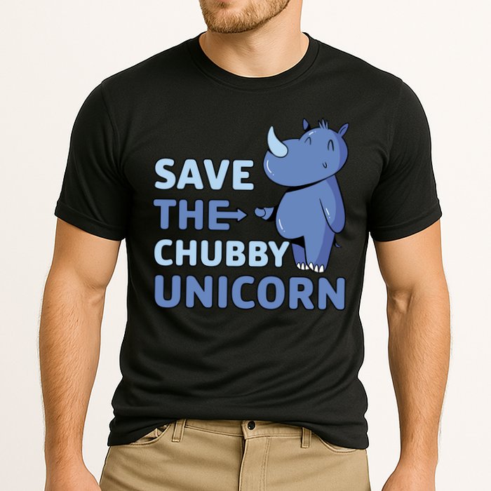 Save The Chubby Unicorn Gift Cooling Performance Crew T-Shirt