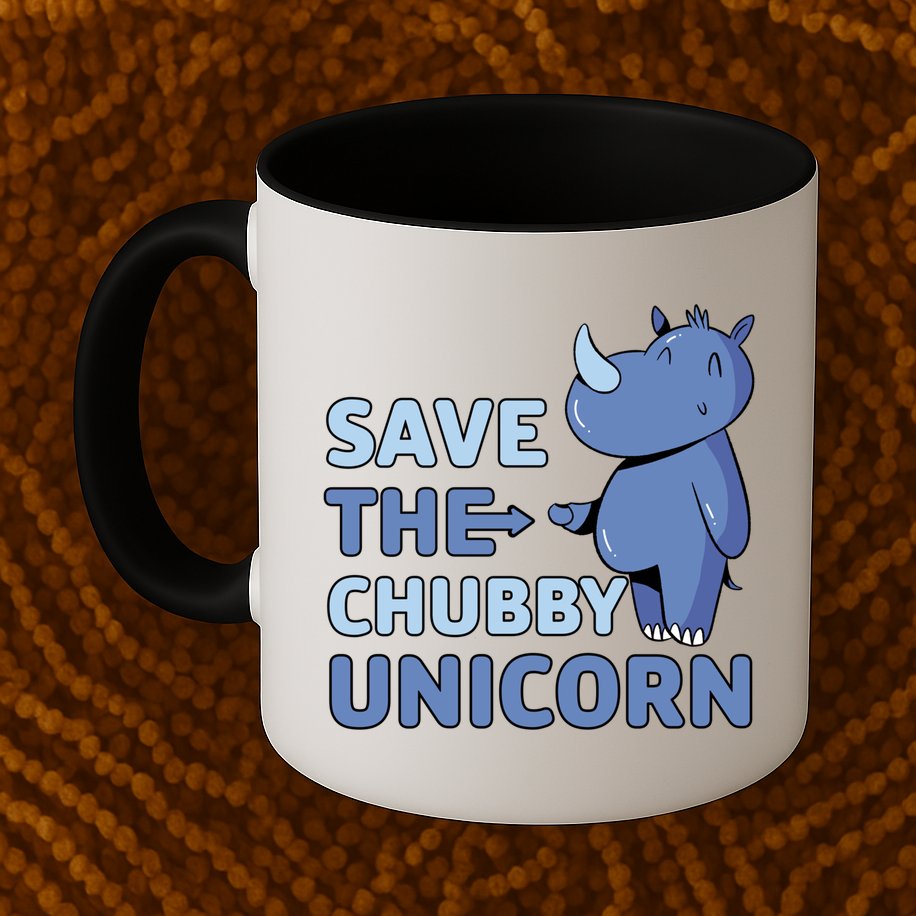 Save The Chubby Unicorn Gift Mug