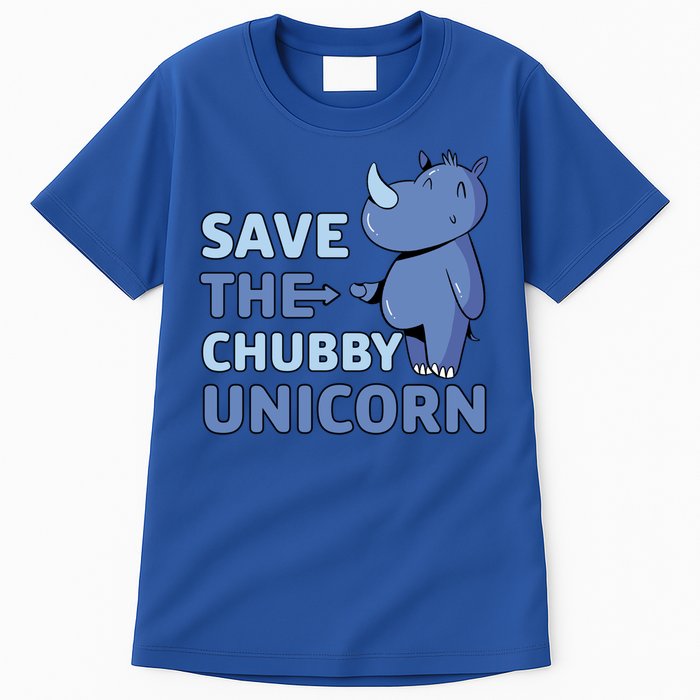 Save The Chubby Unicorn Gift Tall T-Shirt