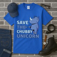 Save The Chubby Unicorn Gift Tall T-Shirt