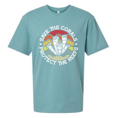 Save The Corals Protect The Reef Coral Reef Gift Sueded Cloud Jersey T-Shirt