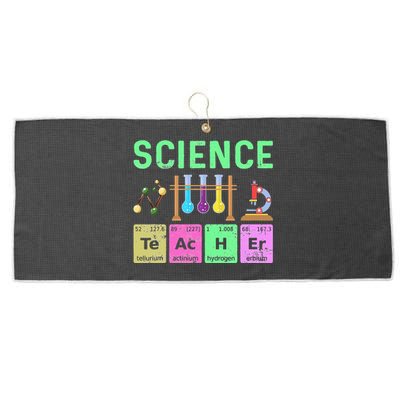 Science Teacher Chemist Physicist Vintage Large Microfiber Waffle Golf Towel