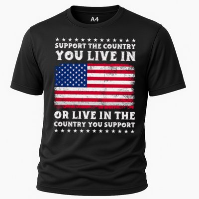 Support The Country You Live In The Country You Support Performance Shirt