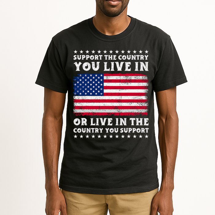 Support The Country You Live In The Country You Support Tall T-Shirt