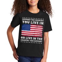 Support The Country You Live In The Country You Support Kids T-Shirt