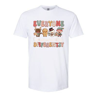 Speech Therapy Christmas Everyone Communicates Differently Softstyle® CVC T-Shirt