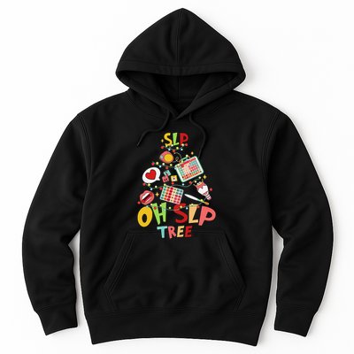Speech Therapy Christmas Speech Language Pathologist Slp Ccc Hoodie
