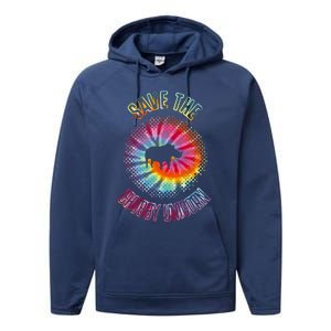 Save The Chubby Unicorns Gift Performance Fleece Hoodie