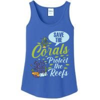 Save The Corals Protect The Reefs Marine Biologist Costume Gift Ladies Essential Tank