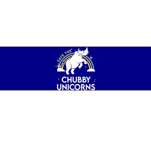 Save The Chubby Unicorns Gift Bumper Sticker