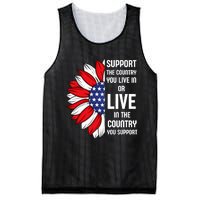 Support The Country You Live In Or Live In Where You Support Mesh Reversible Basketball Jersey Tank