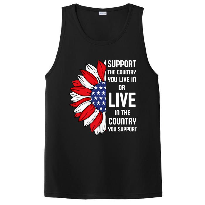 Support The Country You Live In Or Live In Where You Support PosiCharge Competitor Tank