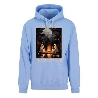 Spooky Teacher Club Halloween Ghost Reading Book Tarot Meaningful Gift Unisex Surf Hoodie