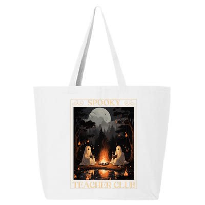 Spooky Teacher Club Halloween Ghost Reading Book Tarot Meaningful Gift 25L Jumbo Tote