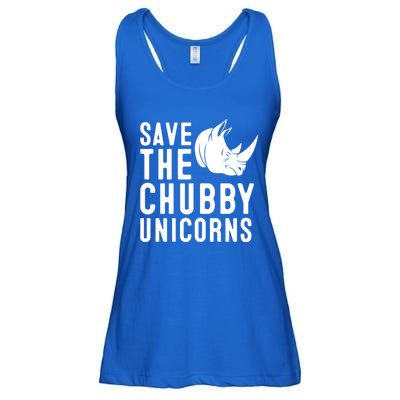 Save The Chubby Unicorns Gift Ladies Essential Flowy Tank