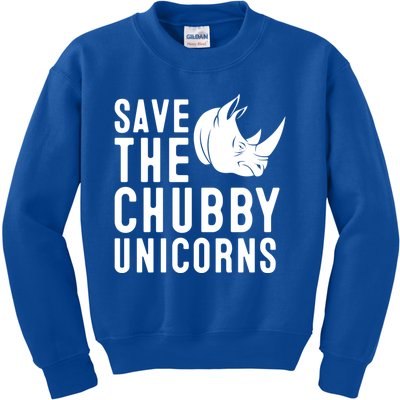 Save The Chubby Unicorns Gift Kids Sweatshirt