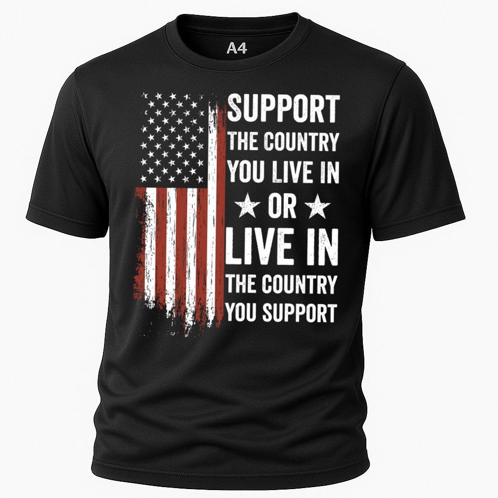 Support The Country You Live In The Country You Support Usa Performance Shirt