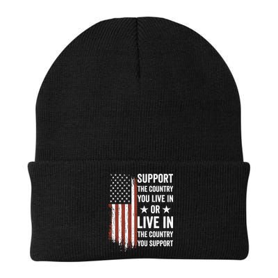 Support The Country You Live In The Country You Support Usa Beanie