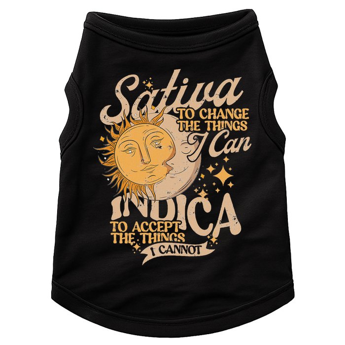Sativa To Change The Things I Can Indica Positivity Doggie Tank