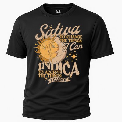 Sativa To Change The Things I Can Indica Positivity Cooling Performance Crew T-Shirt