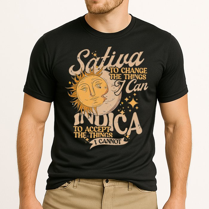 Sativa To Change The Things I Can Indica Positivity Cooling Performance Crew T-Shirt