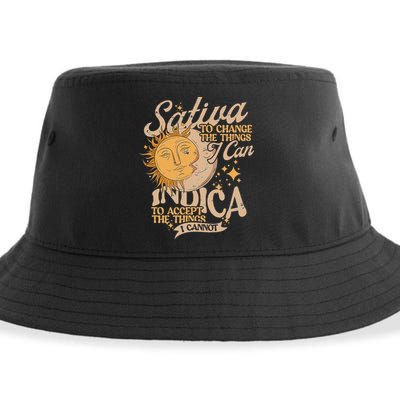 Sativa To Change The Things I Can Indica Positivity Sustainable Bucket Hat