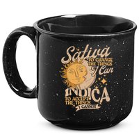 Sativa To Change The Things I Can Indica Positivity 15oz Campfire Ceramic Mug