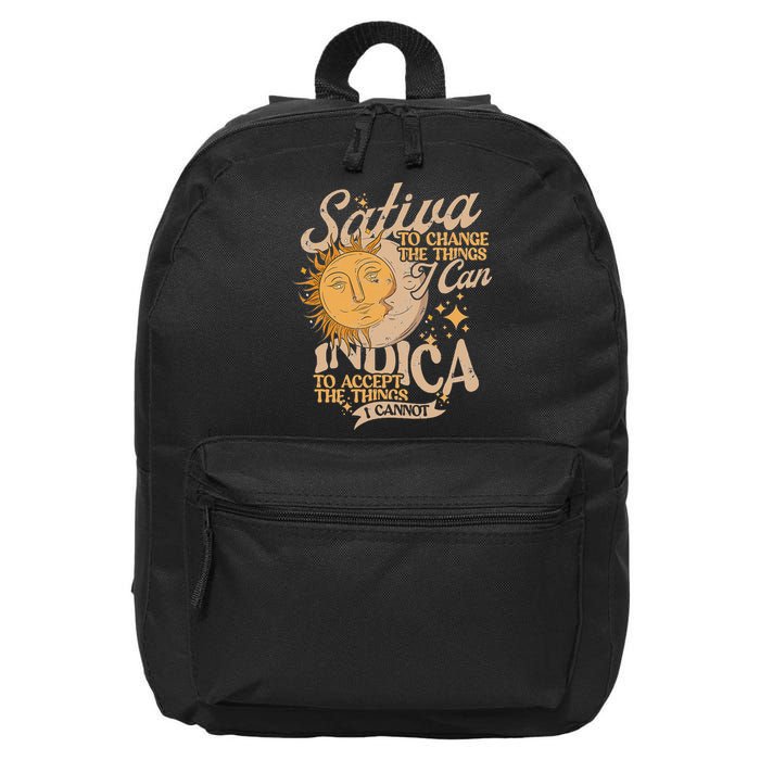 Sativa To Change The Things I Can Indica Positivity 16 in Basic Backpack