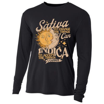 Sativa To Change The Things I Can Indica Positivity Cooling Performance Long Sleeve Crew