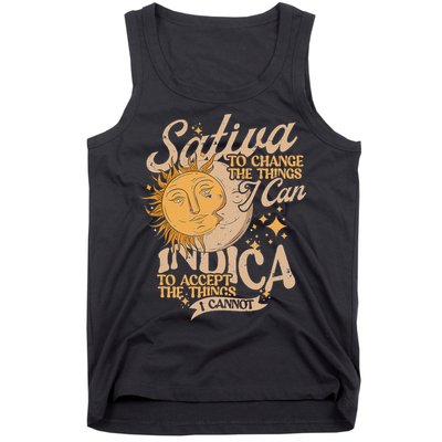 Sativa To Change The Things I Can Indica Positivity Tank Top