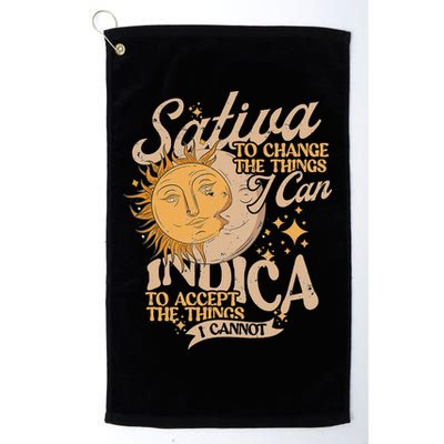 Sativa To Change The Things I Can Indica Positivity Golf Towel