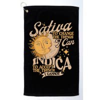 Sativa To Change The Things I Can Indica Positivity Golf Towel