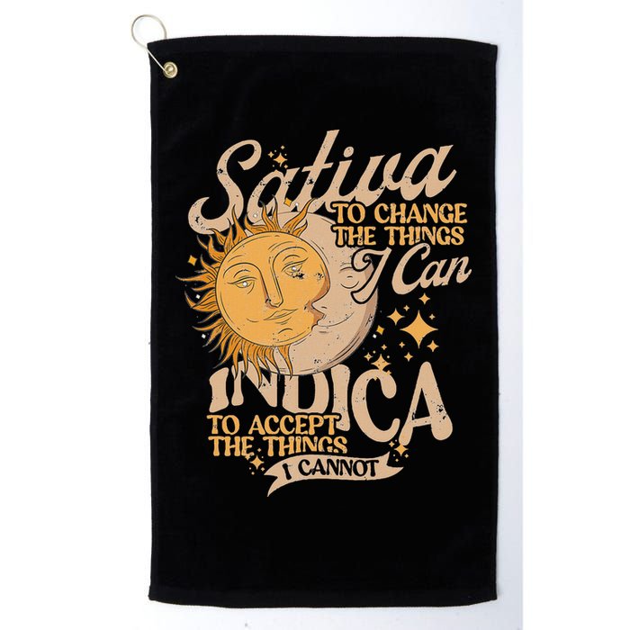 Sativa To Change The Things I Can Indica Positivity Golf Towel